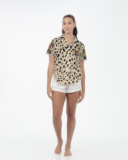 V Legend 2025 V Women’s Satin Short Sleeve Pajama Top