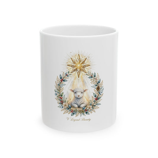 Bethlehem Star Lamb Dad Christmas Mug