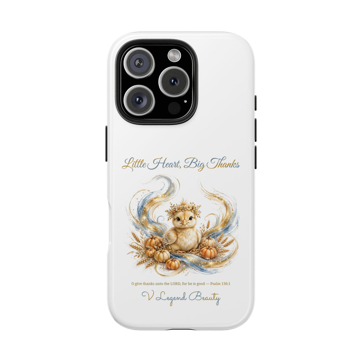 Little Heart, Big Thanks Phone Case | Thanksgiving Christian Gift | V Legend Beauty