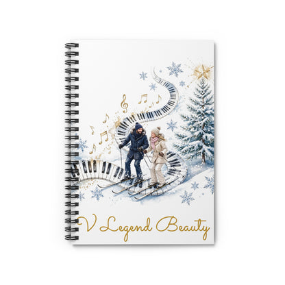 Christmas Carol Spiral Notebook | Winter Wonderland Christian Journal | V Legend Beauty