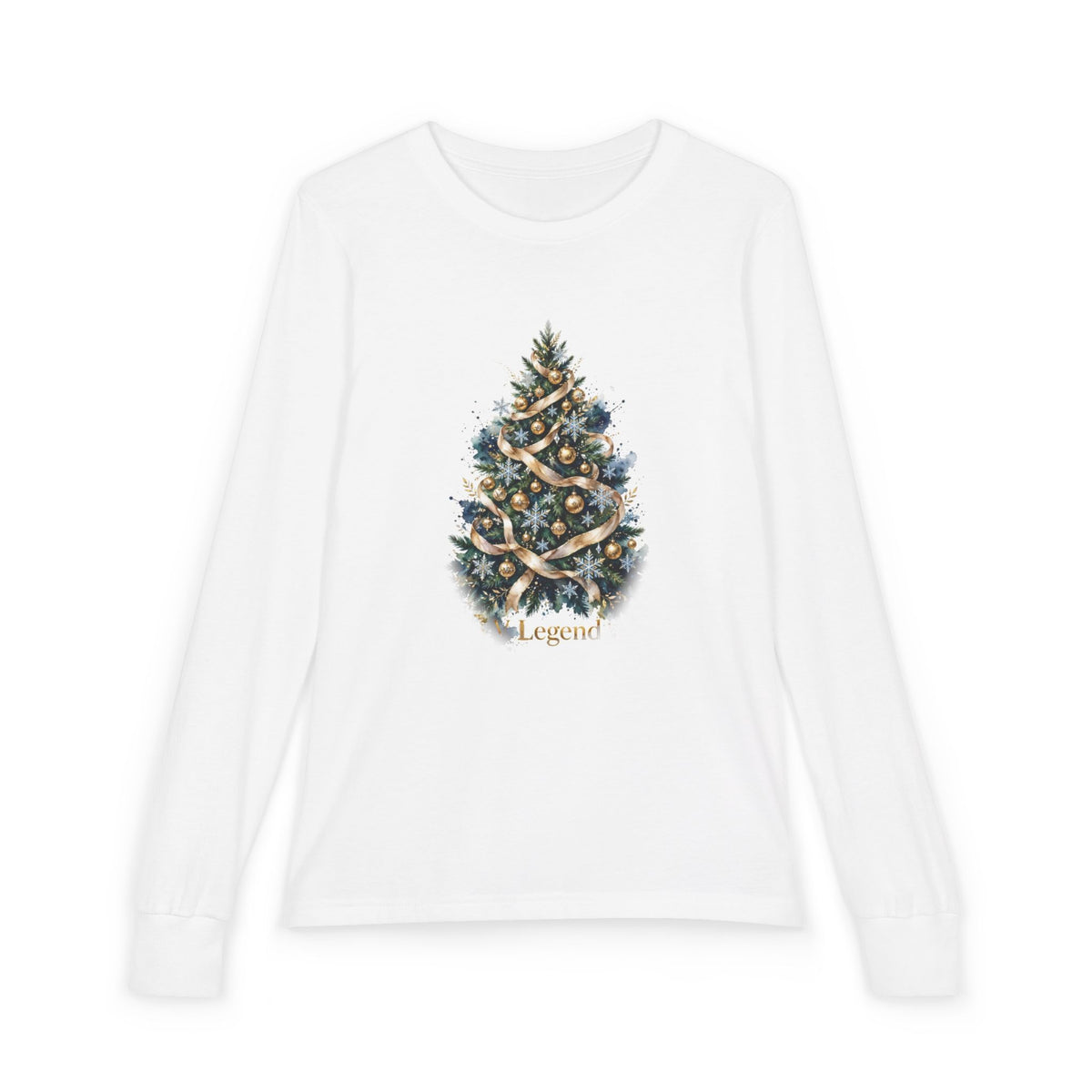 V Legend Christmas Tree Long Sleeve Kids T-Shirt