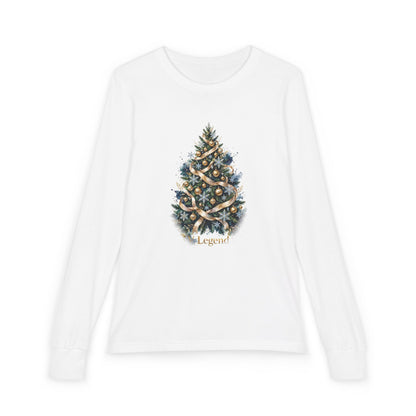 V Legend Christmas Tree Long Sleeve Kids T-Shirt