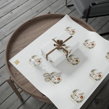 V Legend Beauty White Horse Gift Luxury Wrapping Paper