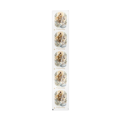 V Legend Beauty Jesus White Horse Super Roll Luxury Wrapping Paper