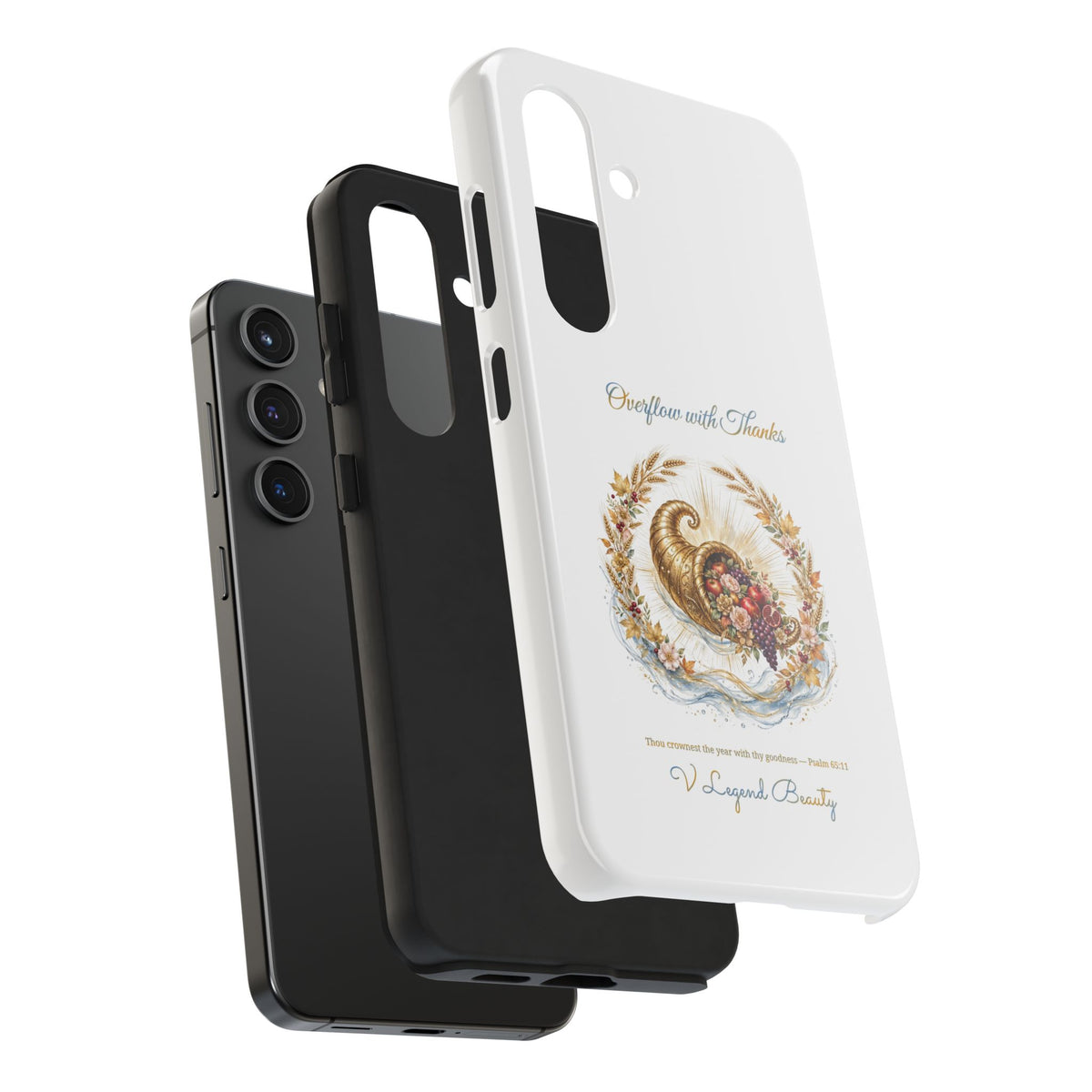 Overflow with Thanks Phone Case | Thanksgiving Christian Gift | V Legend Beauty