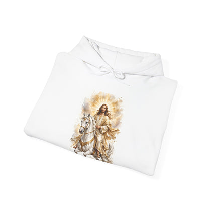 V Legend Beauty Jesus White Horse Hoodie