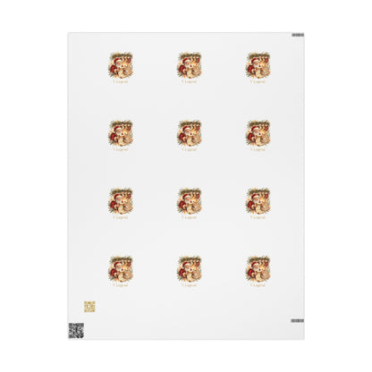 V Legend Beauty Santa Nice List Luxury Wrapping Paper