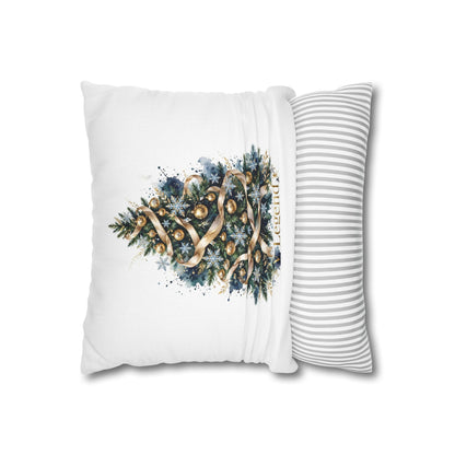 V Legend Beauty White Christian Faith Throw Pillow – Christmas Tree Home Decor – Small 14"