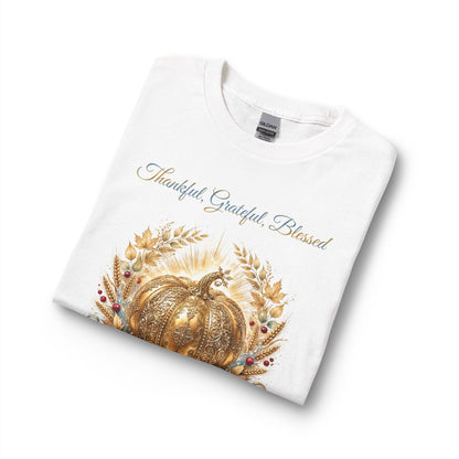 Thanksgiving Long Sleeve Shirt for Women | Thankful, Grateful, Blessed Christian Gift | V Legend Beauty