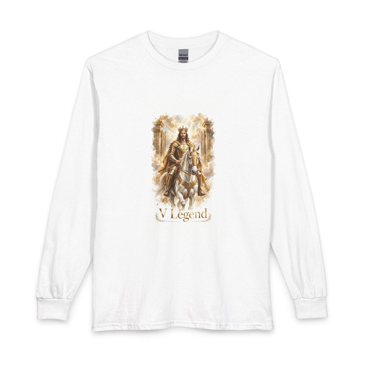 V Legend Beauty Jesus White Horse Long Sleeve