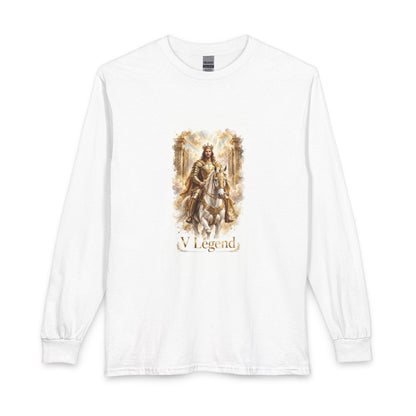 V Legend Beauty Jesus White Horse Long Sleeve