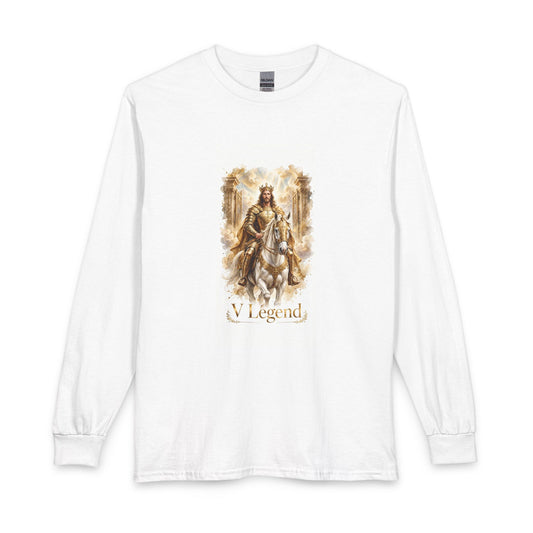 V Legend Beauty Jesus White Horse Long Sleeve