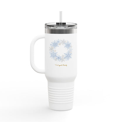 Sparkling Ice Snowflake Tumbler 40oz