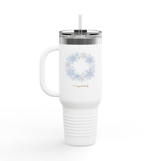 Sparkling Ice Snowflake Tumbler 40oz