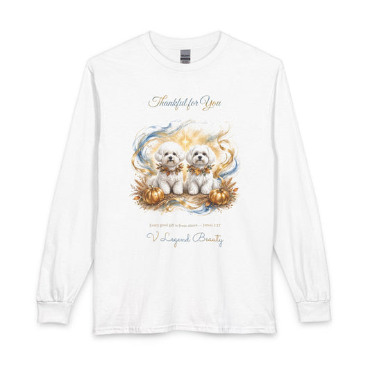 Thankful for You Men's Long Sleeve | Thanksgiving Christian Gift | V Legend Beauty