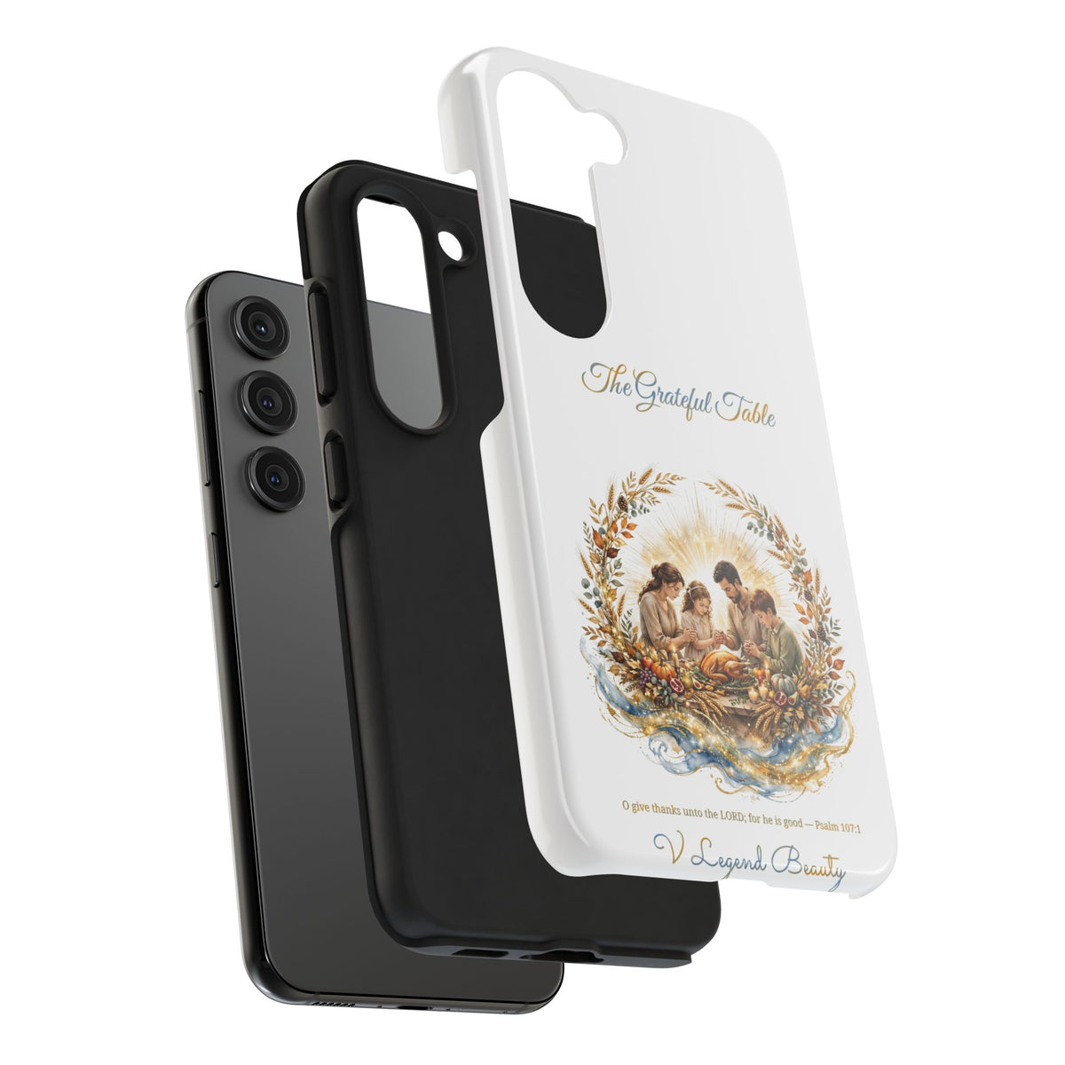The Grateful Table Phone Case | Thanksgiving Christian Gift | V Legend Beauty