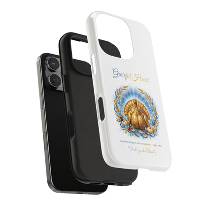 Grateful Heart Golden Turkey Phone Case | Thanksgiving Christian Gift | V Legend Beauty