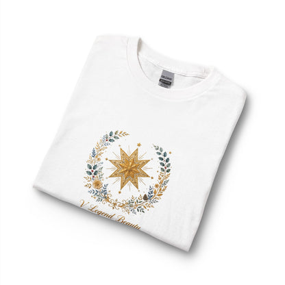 V Legend Beauty Embroidered Bethlehem Star Long Sleeve – White