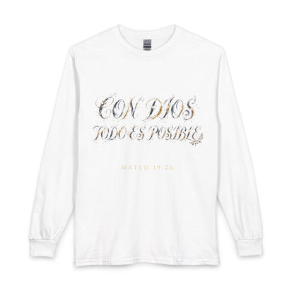 V Legend Beauty Con Dios Todo Es Posible Long Sleeve