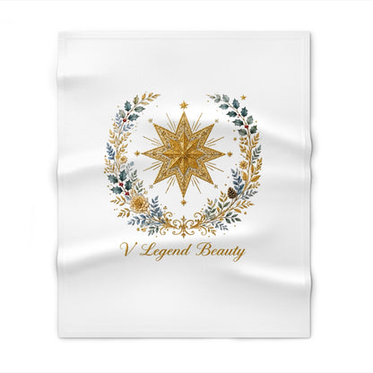 V Legend Beauty Embroidered Bethlehem Star Throw Blanket – Plush