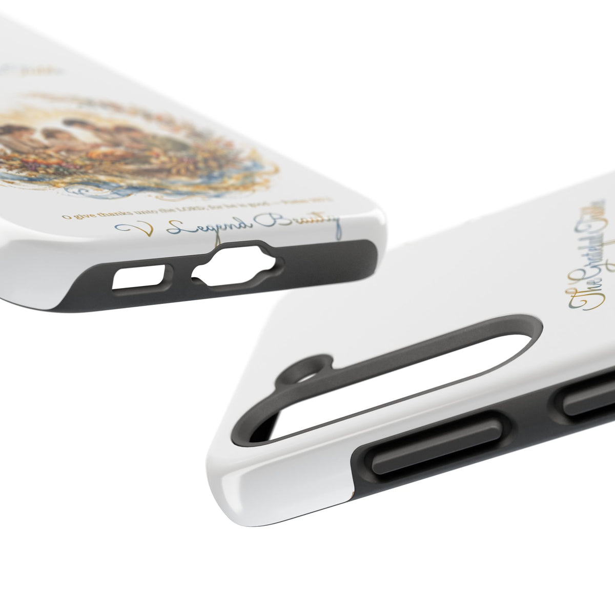 The Grateful Table Phone Case | Thanksgiving Christian Gift | V Legend Beauty