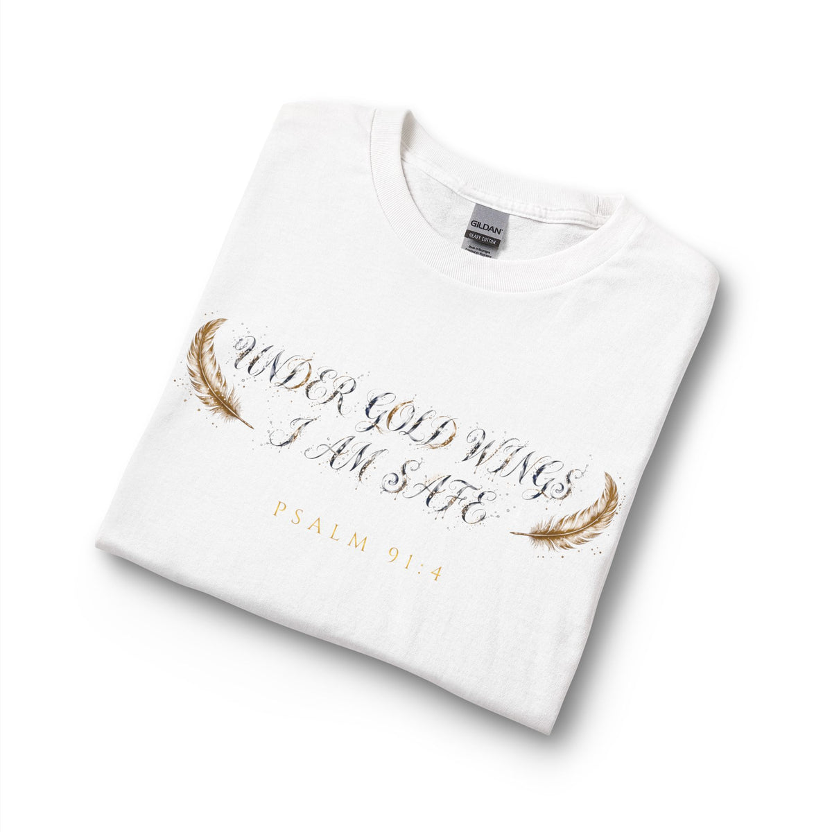 V Legend Beauty Under Gold Wings I Am Safe Long Sleeve