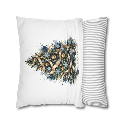 V Legend Beauty White Christian Faith Throw Pillow – Christmas Tree Home Decor – Large 28"