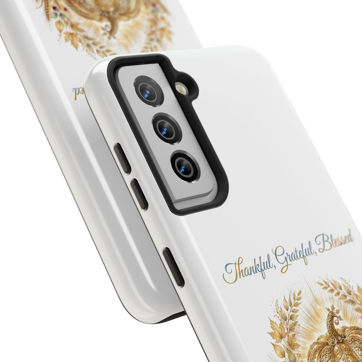 Thankful, Grateful, Blessed Phone Case | Thanksgiving Christian Gift | V Legend Beauty