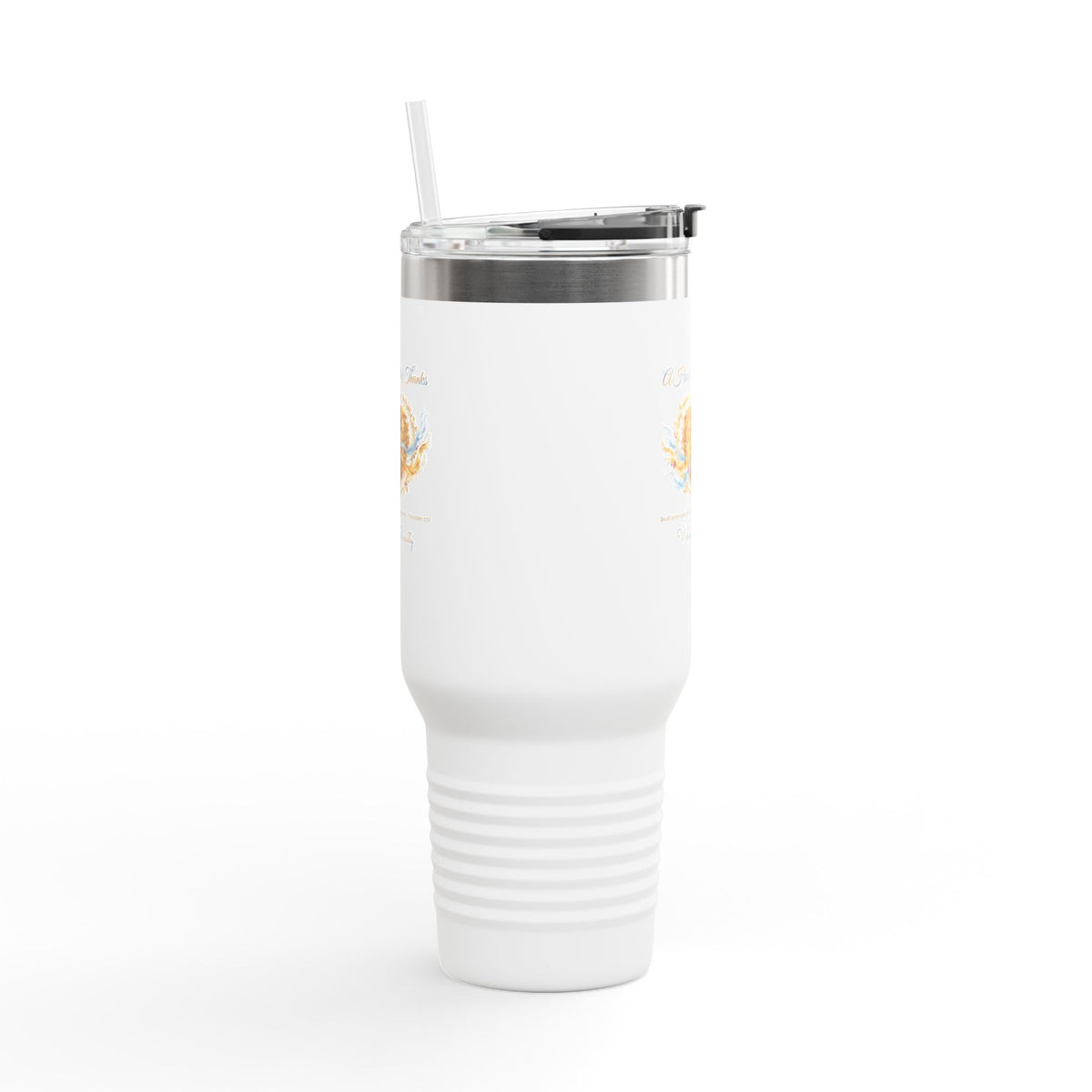 Thanksgiving 40oz Tumbler | A Heart Full of Thanks Christian Travel Tumbler | V Legend Beauty