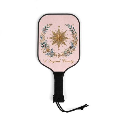 V Legend Beauty Embroidered Bethlehem Star Pickleball Paddle Set – Pink
