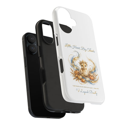 Little Heart, Big Thanks Phone Case | Thanksgiving Christian Gift | V Legend Beauty