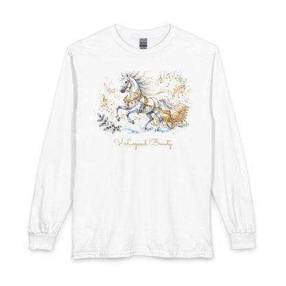 Christian Christmas Long Sleeve Shirt | Jingle Bell Rock White Graphic Tee | V Legend Beauty
