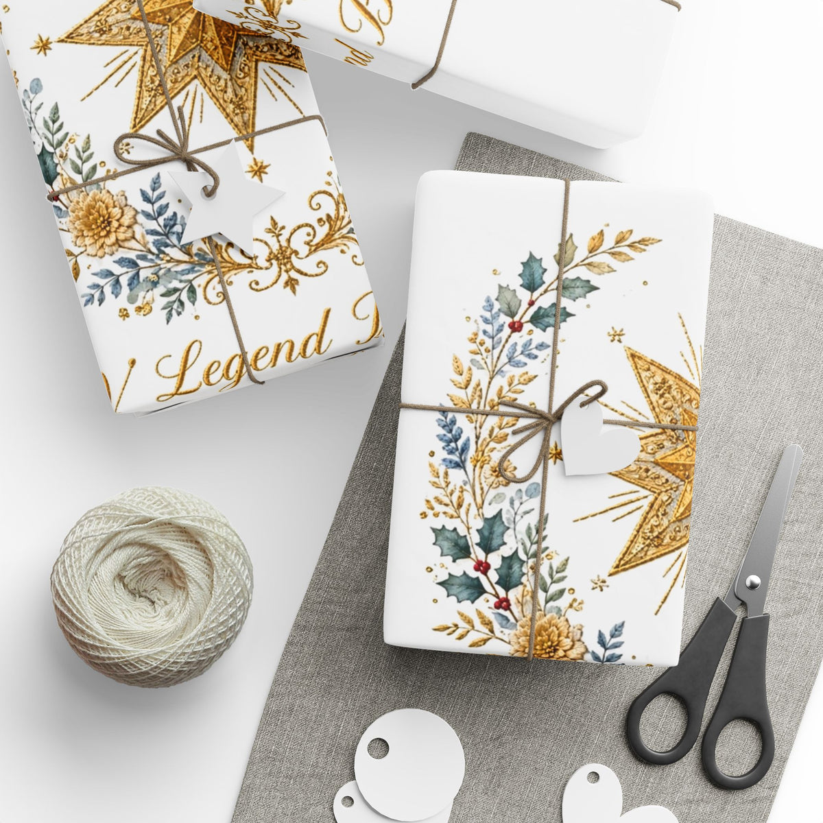 V Legend Beauty Star of Bethlehem Luxury Wrapping Paper