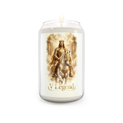 Golden Armor Jesus Christian Prayer Candle | Religious Scented Candle for Devotion & Gifts | V Legend Beauty