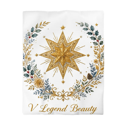 V Legend Beauty Christmas Bethlehem Star Microfiber Duvet Cover