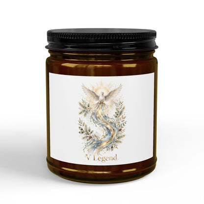 V Legend Beauty Thanksgiving White Horse Turkey Candle