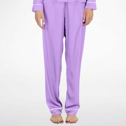 V Legend Women's Satin Pajamas - Luxury Purple (Mother Love 6 Colors)