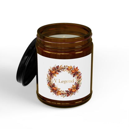 V Legend Beauty Thanksgiving Harvest Wreath Candle