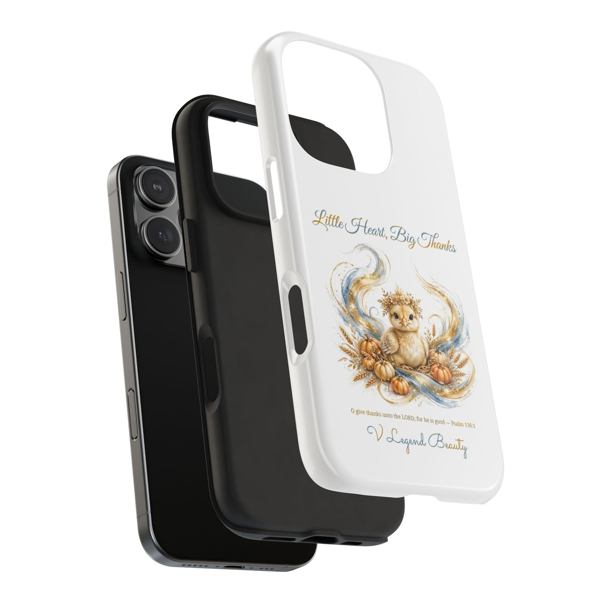Little Heart, Big Thanks Phone Case | Thanksgiving Christian Gift | V Legend Beauty