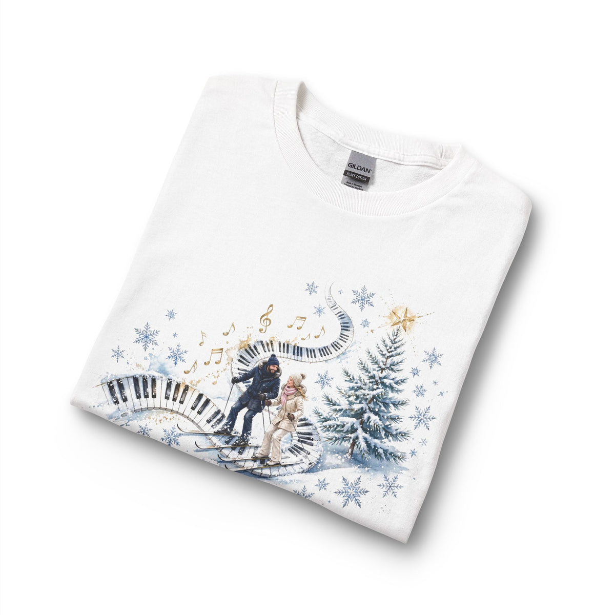 Christian Christmas Long Sleeve Shirt | Winter Wonderland White Graphic Tee | V Legend Beauty