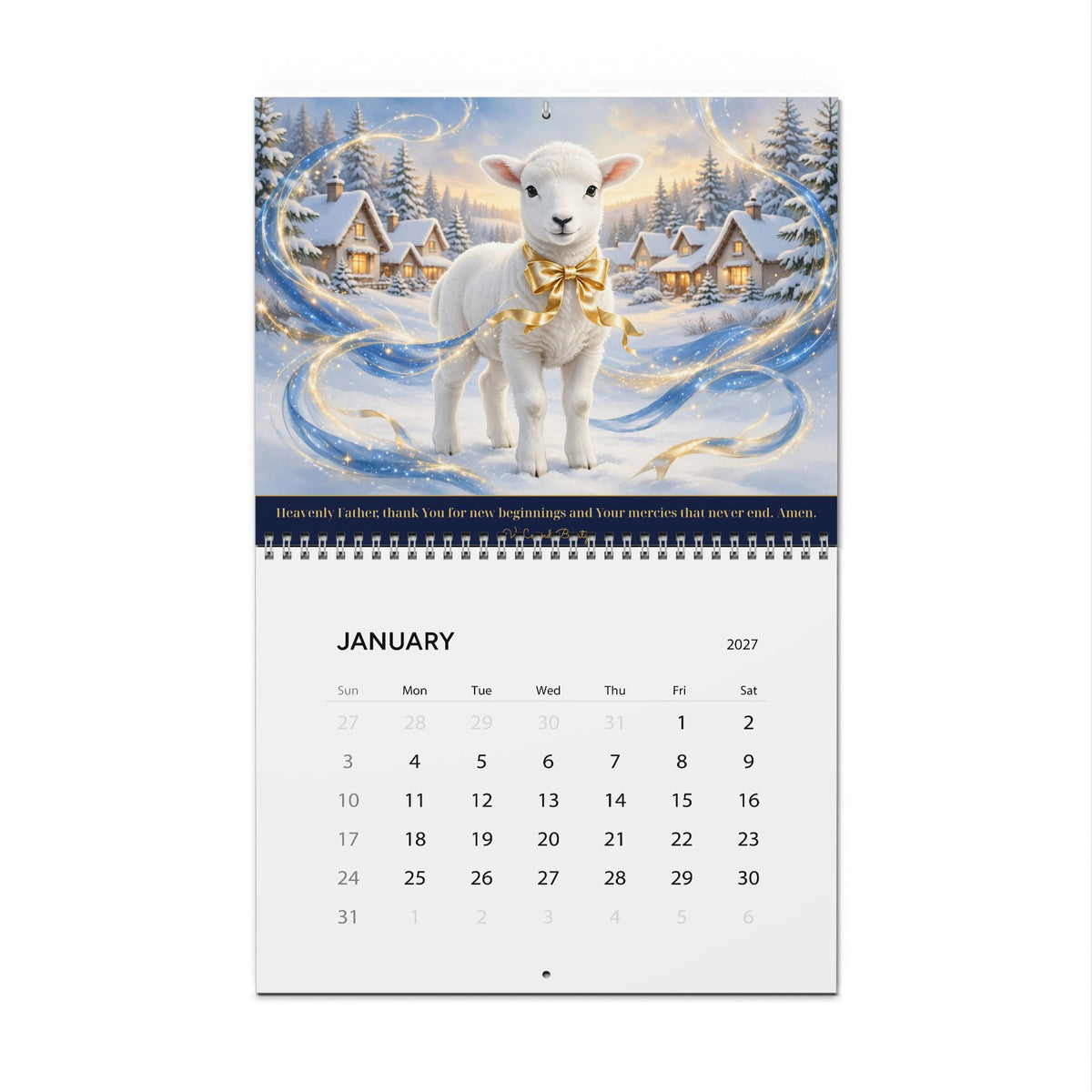 2027 Wall Calendar | Couture Animal Art Calendar | V Legend Beauty