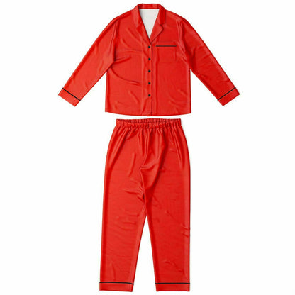 V Legend Women's Satin Pajamas - Ferrari Red (Mother love 6 Colors)