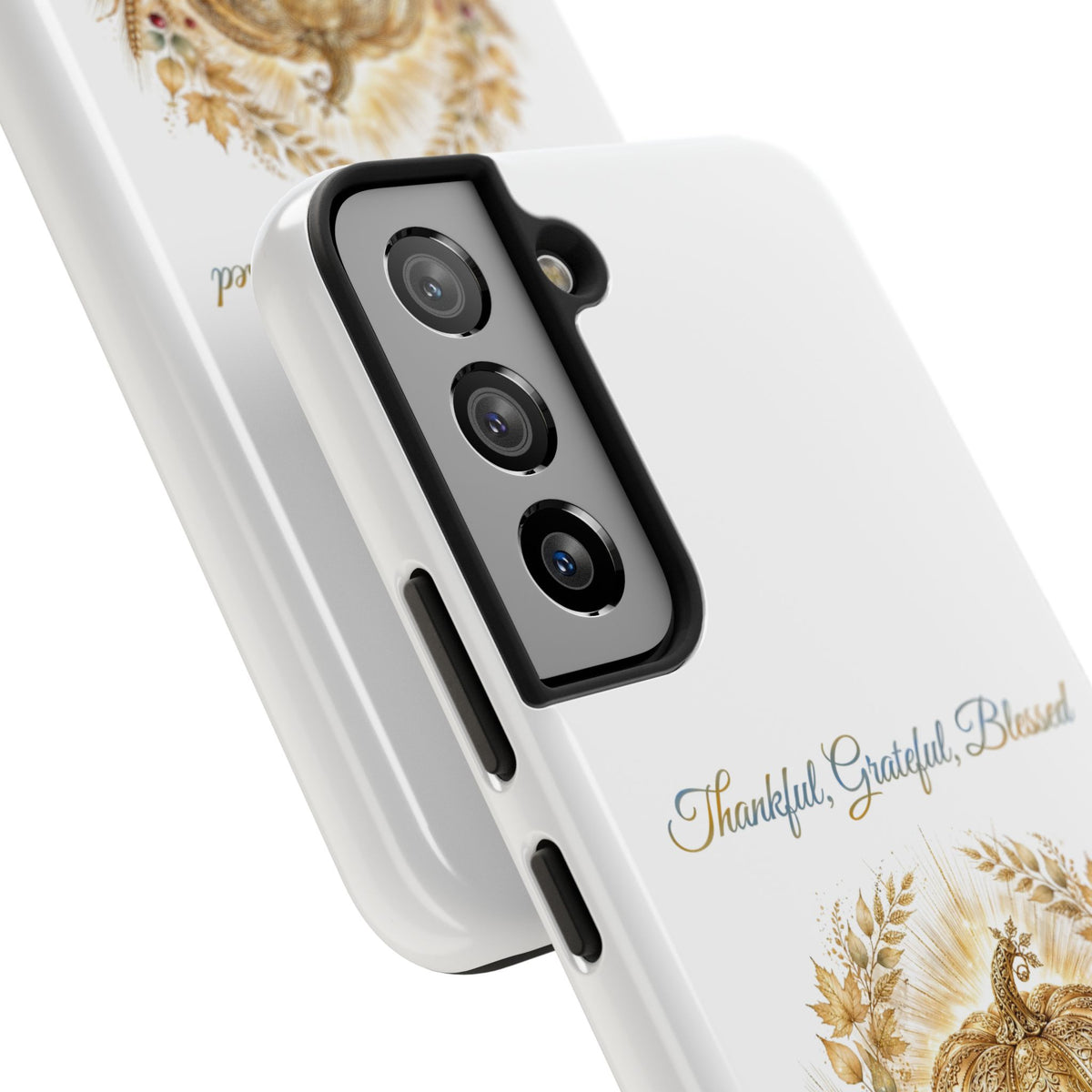 Thankful, Grateful, Blessed Phone Case | Thanksgiving Christian Gift | V Legend Beauty