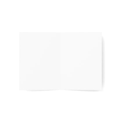 V Legend Beauty Thanksgiving White Horse Turkey Greeting Card