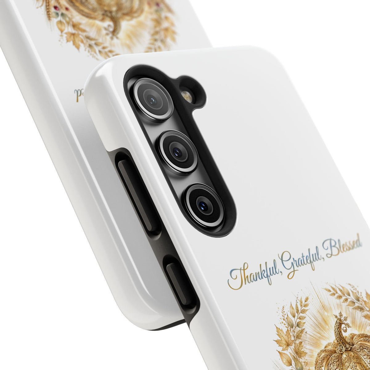 Thankful, Grateful, Blessed Phone Case | Thanksgiving Christian Gift | V Legend Beauty