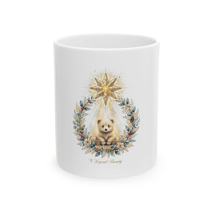 Bethlehem Star Bear Dad Christmas Mug