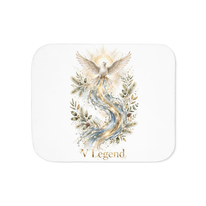 V Legend Beauty Christmas Dove Sherpa Blanket