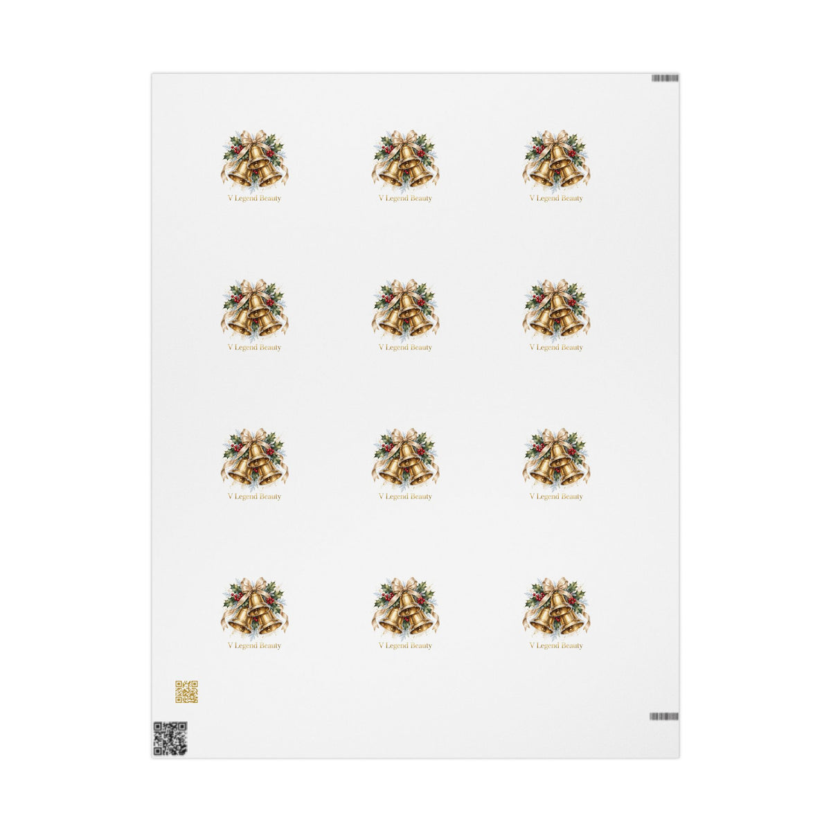 V Legend Beauty Golden Bells Luxury Wrapping Paper