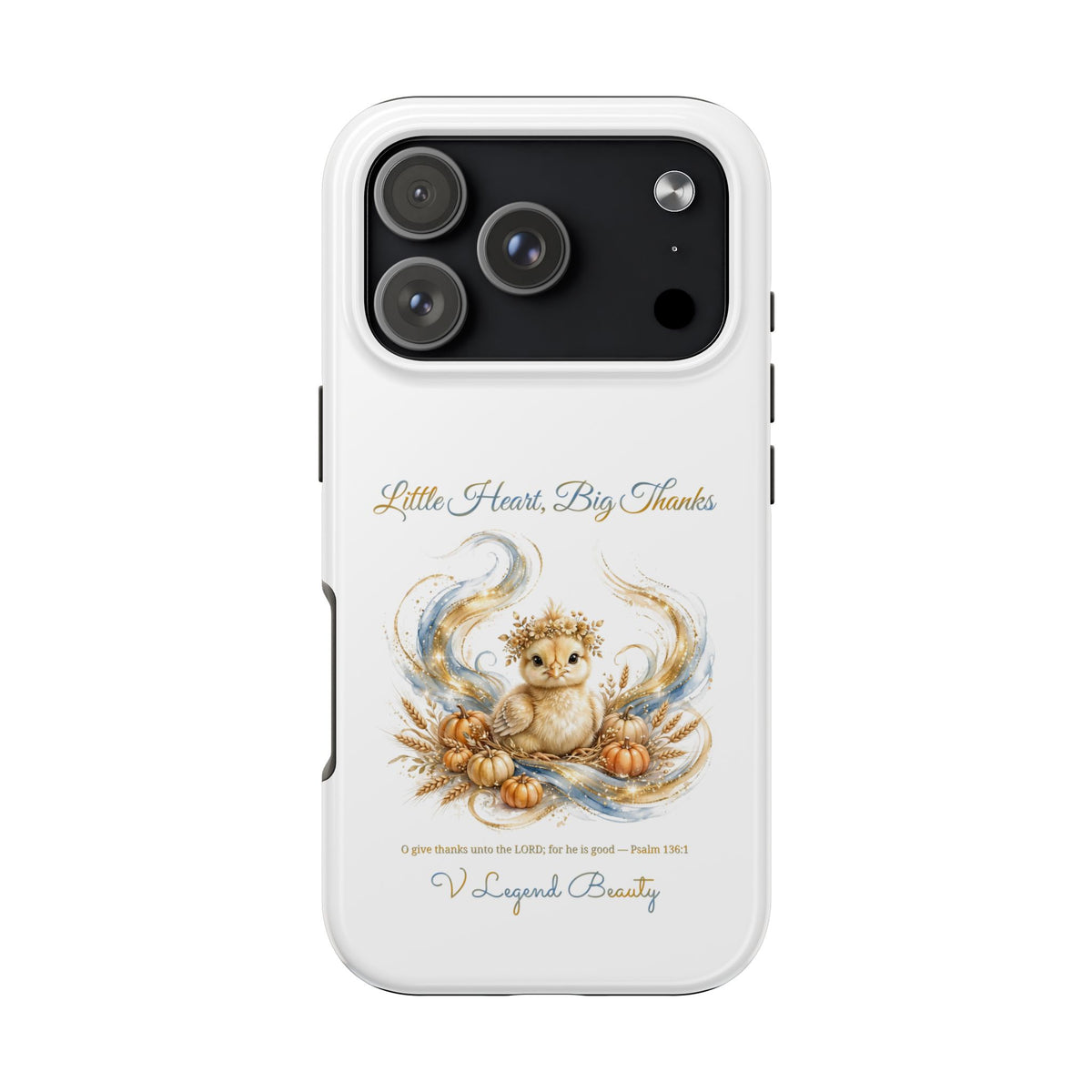 Little Heart, Big Thanks Phone Case | Thanksgiving Christian Gift | V Legend Beauty