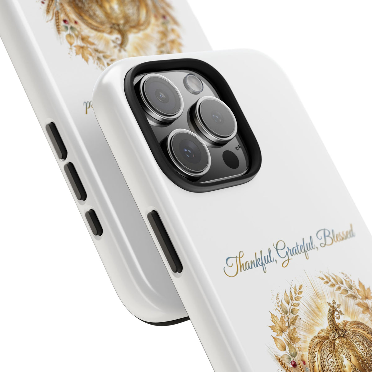 Thankful, Grateful, Blessed Phone Case | Thanksgiving Christian Gift | V Legend Beauty